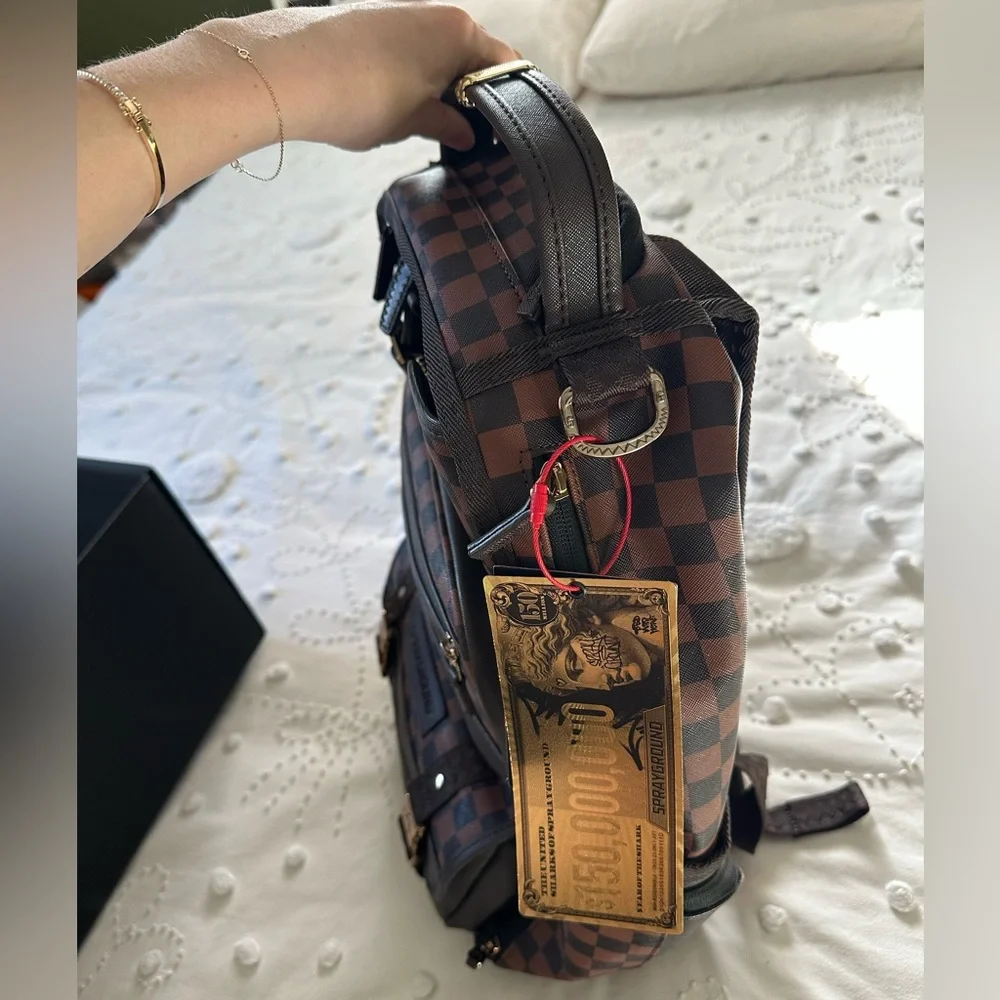 NWT SPRAYGROUND FLEX CHEX CARGO BACKPACK - Picture 6 of 6